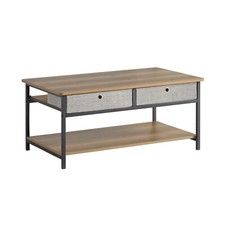 B-Waren Couchtisch 2 Schubladen aus Stoff Wohnzimmertisch FBT107-PF-bwaren