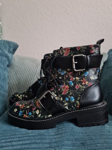 Geblümte boots stiefeletten - geblümte,