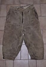 alte Jugend/Herren Trachten Lederhose 1950/60*Gr 46 S*Handarbeit*braun*Wildleder