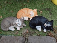 Katze Deko Figur schlafend