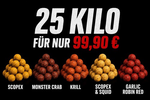 Mega boilies bundle 25kg - 25kg, |
