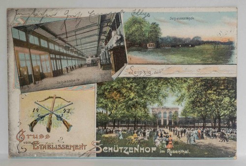 Postkarte leipzig schützenhof - postkarte,