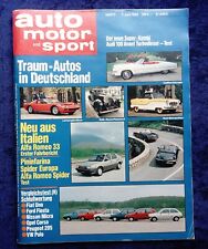 Auto Motor Sport AMS 11/1983 Alfa Spider Fiat 124 Spider, BMW 7er E 23, Alfa 33