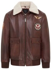 Herren Air Force Braun Leder