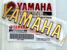 ORIGINAL Yamaha-3D-Tank-Schriftzug-XSR-Aufkleber-PVC-Sticker-120mm-Emblem-GOLD