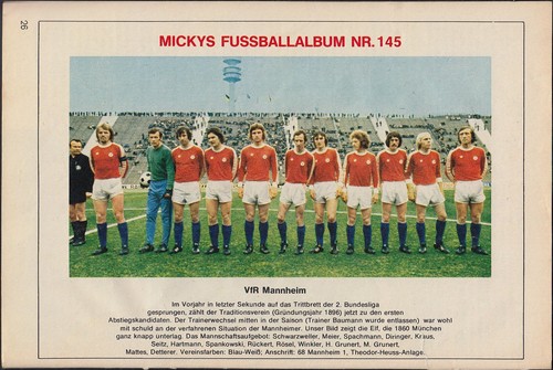 Mickys fußball sammelbild - mickys, fußball-sammelbild