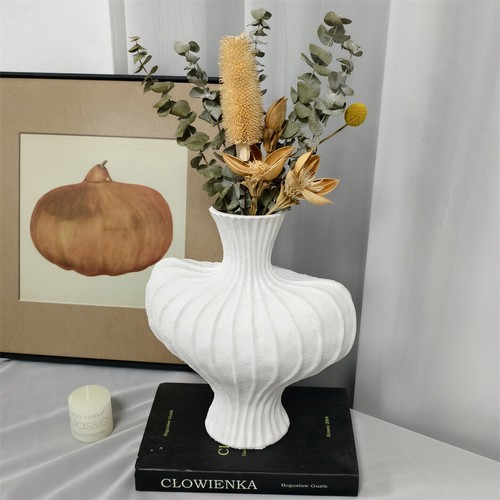 Blumenvase tischvase weiss - blumenvase,