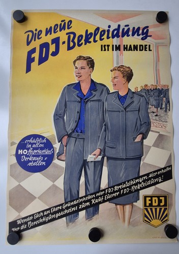 Plakat fdj kleidung hemd mode - fdj,