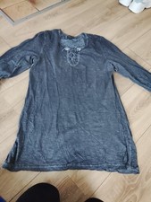 Damen Longbluse Gr.44 Von Blind Date Dunkelgrau