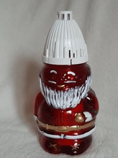 Grabkerze Grablichter 21cm  Grabschmuck Weihnachtsmann Weihnachten rot