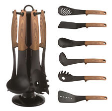 Kochbesteck Küchenhelfer Set 7-teilig, Holzoptik