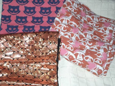 ? Lot 3x Stoff Meterware Reste Jersey Folienjersey Stoffpaket Hobbyauflösung ?