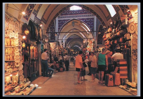 Ansichtskarte istanbul bazar - ansichtskarte,