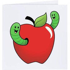 Grußkarten "Apfelwürmer"