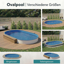 Stahlwandpool Oval Auswahl