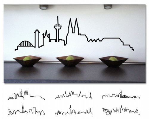 Wandtattoo skyline kontur - skyline,