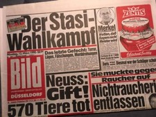 Bildzeitung BILD 12.03.1990 *