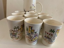 Vintage Saftservice 50er/60er Mid Century Motiv Italien Sizilien Melitta  
