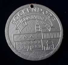 Plakette Medaille Bockendorf