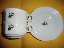 2 x Gedeck  2 tlg. aus einem Cafe "Tchibo Goldbohne" Walküre - Tasse neu  