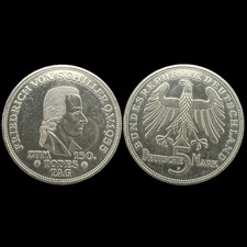 BRD 5 Deutsche Mark in Silber