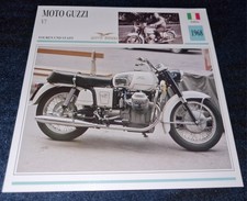 Moto Guzzi V7 1968 Italien MCMXCI Service Card Karte Deutsch Fakten Motorrad 