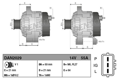 Denso dan2029 generator - dan2029,