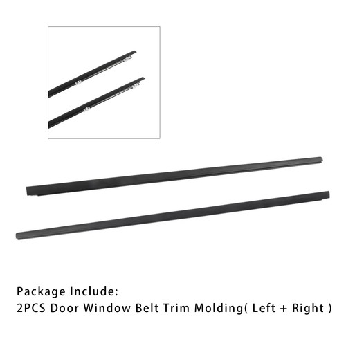 2pcs side door window belt - l&r,