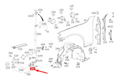 Neu MB S W222 Wimpelhalter