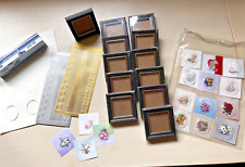 Bastelset: Miniaturen in 3D, Dunkelbraun mit Goldrand, Passepartouts