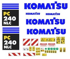 Komatsu PC 240 NLC Aufkleber Sticker Komplettset alle Modelle verfügbar