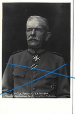 Foto Portrait PK 1WK - General der Artill. von Scholtz mit Pour le Merite
