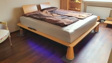 HÜLSTA NOW Bett 180x200 mit 2 Podesten, 2 Regalen und 2 Schränken