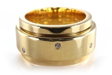 Piaget Ring Drehring 7 Brillanten 750 Gelbgold Gr 51 [BRORS 19846]