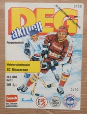 Programmheft DEG - SC Riessersee 19.09.1986