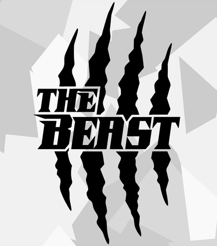 Monster kralle sticker - 2x,