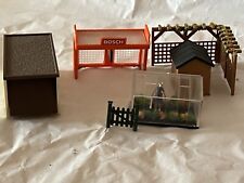 Diverse Ausstattungsteile für HO Modelleisenbahnanlage.