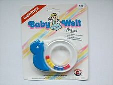 Konvolut/Flohmarkt  25 Stück Babyrassel/Klapper, blaue Schnecke/Beißring/Baby