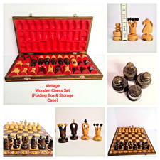 Vintage Holz Schachspiel