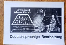 Werbematerial KRIEG DER STERNE