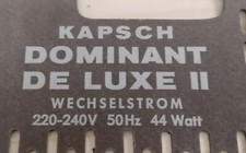 Röhrenradio Rückwand Kapsch Dominant de Luxe II (5322)