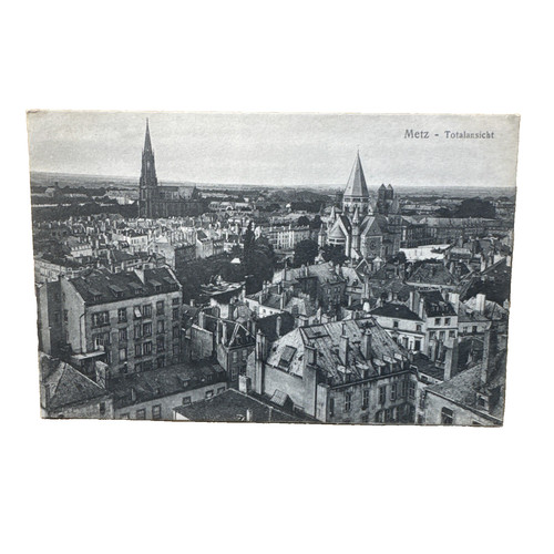 Postkarte metz stadtansicht - ak,