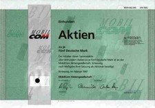 MOBILCOM AG 1997 Schleswig Büdelsdorf freenet Mobilfunk Internetflatrate 500 DM