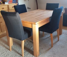 Massive Wood Table with Four Chair NEW