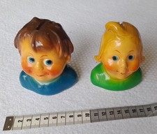 Spardosen Max und Moritz nach Wilhelm Busch. Antik, Keramik, Höhe 9 cm.