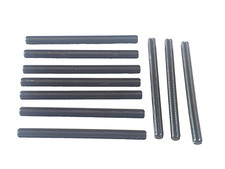 10x Lego Technic Achse Kreuzstange Kreuzachse 8L #3707 schwarz