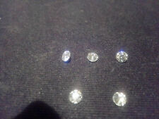 1 farbl. Moissanite ca.3,2 mm Lab created, round facet VVS, rund geschliffen h