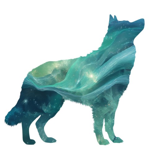 Sticker hund aurora - 2x,
