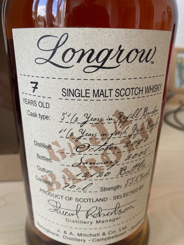 Wisky springbank longrow gaja - longrow,