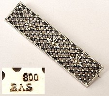 BAS Brosche Stabbrosche BLACHIAN Schmuck 835 Silber 1960er Jahre Z611